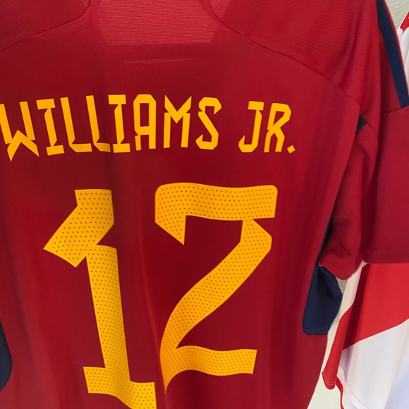 Adidas Spain National Team Home Soccer Jersey. #12 Nico Williams. Size XL. - Picture 6 of 13